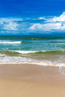 güzel tropikal deniz manzara arka planı için