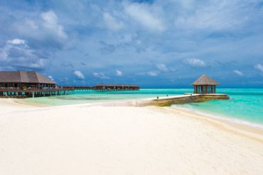 Maldivler Island beach ile
