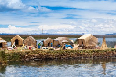 Titicaca gölü Totora Köyü