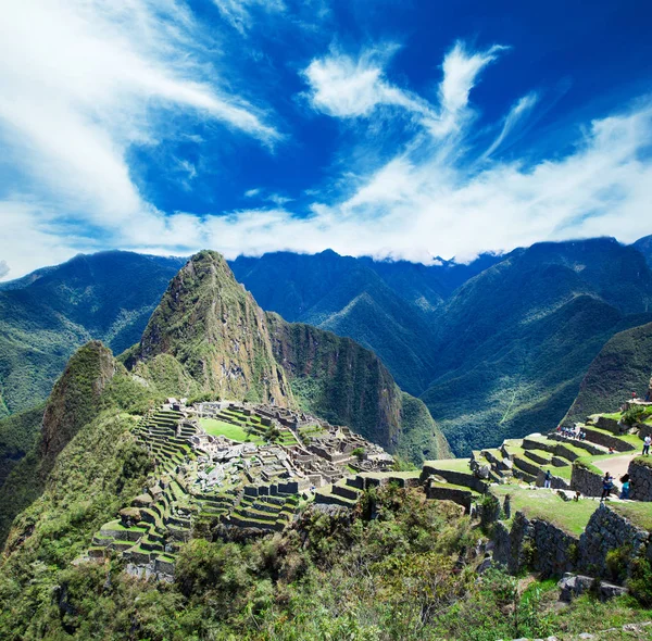 Kilátással Machu Picchu — Stock Fotó