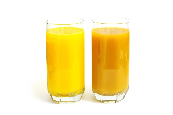 Glasses of fresh juice — Stock Photo, Image