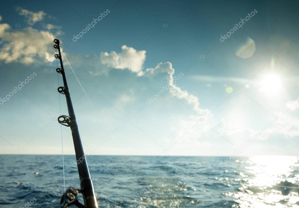 POV of fishing rod