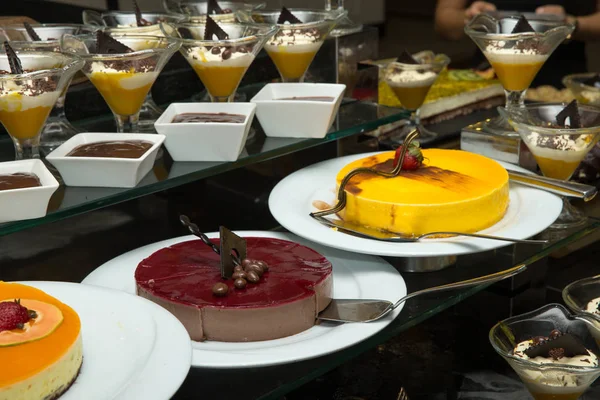 Variety of cakes on table — Stock Photo, Image