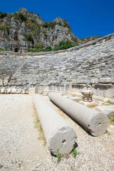 Antika amfiteater i Myra — Stockfoto