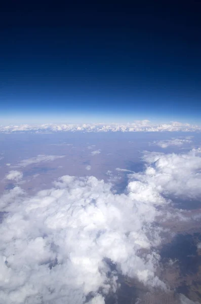 Luchtfoto lucht en de wolken — Stockfoto