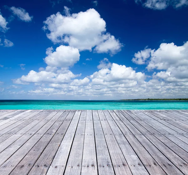 Vista tropicale sul mare — Foto Stock