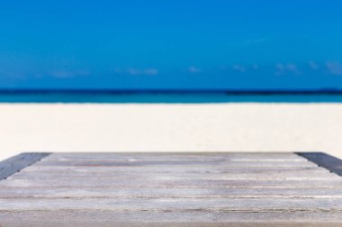 Maldivler 'deki tropik cennet manzarası