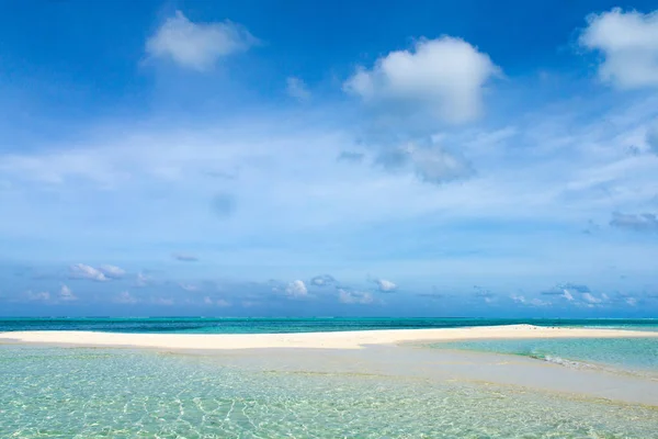 Paesaggio Paradisiaco Tropicale Alle Maldive — Foto Stock