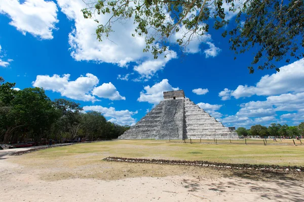 Ναός Kukulkan Πυραμίδα Στο Chichen Itza Yucatan Μεξικό — Φωτογραφία Αρχείου