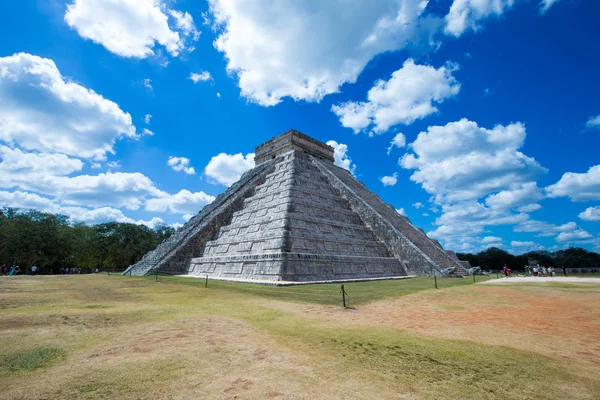 Ναός Kukulkan Πυραμίδα Στο Chichen Itza Yucatan Μεξικό — Φωτογραφία Αρχείου