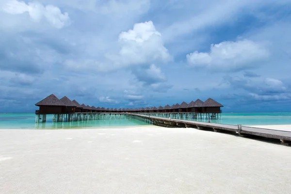 Tropisch Malediven Eiland Met Strand — Stockfoto