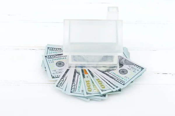 Witte Model Van Huis Dollar — Stockfoto