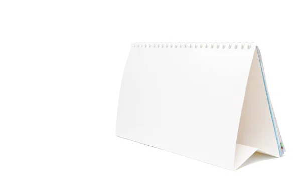白い背景上に分離されて紙のカレンダー — ストック写真