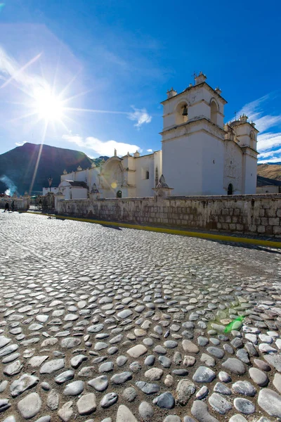 Iglesia San Pedro Alcántara Cabanaconde Perú — Foto de Stock