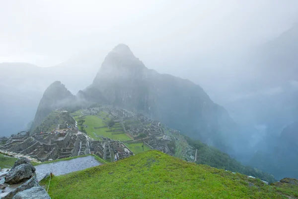 Machu Picchu Patrimonio Humanidad Por Unesco — Foto de Stock