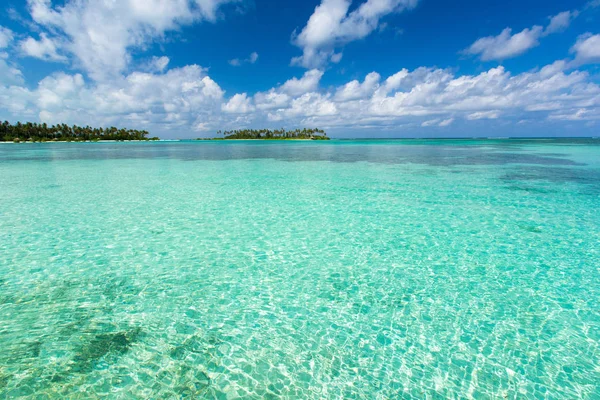 Paradiso Tropicale Vista Sul Paesaggio Alle Maldive — Foto Stock