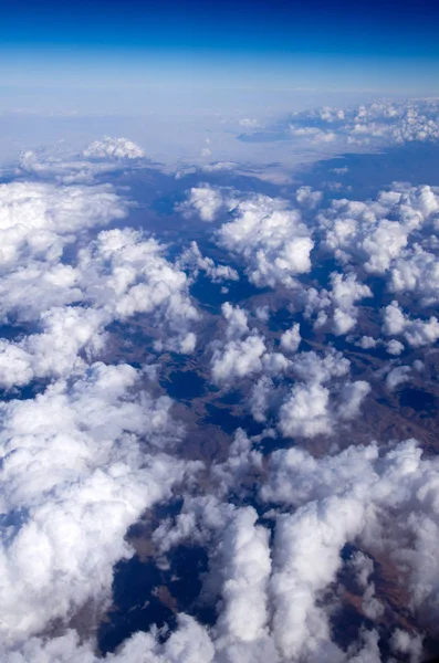 Cielo Aereo Cumulus Nuvole Sfondo — Foto Stock