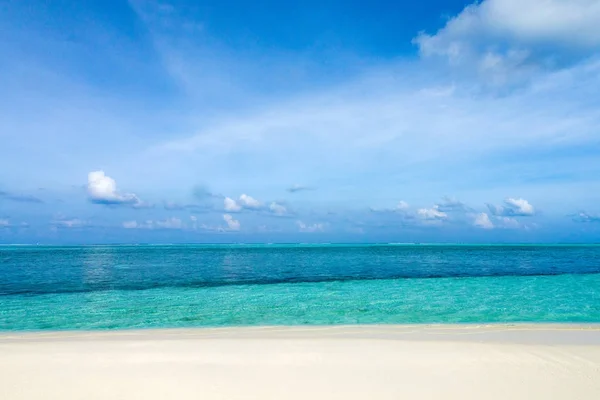 Paesaggio Paradisiaco Tropicale Alle Maldive — Foto Stock