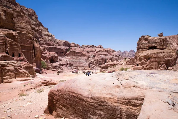 Oude Stad Petra Jordan — Stockfoto