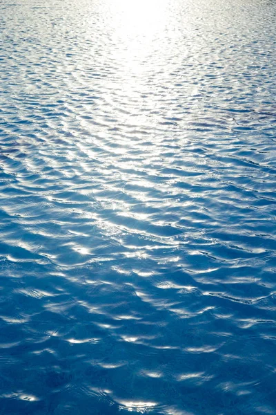 Μπλε Πισίνα Φόντο Του Νερού Στην Πισίνα — Φωτογραφία Αρχείου