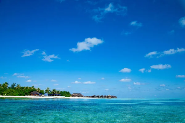 Paesaggio Paradisiaco Tropicale Alle Maldive — Foto Stock