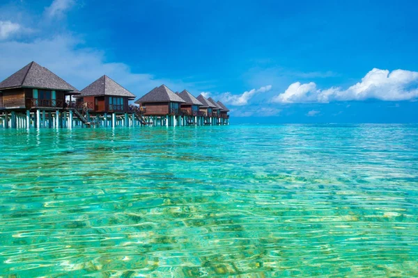 Beach Water Bungalows Maldives — Stock Photo, Image