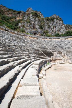 Türkiye 'nin Myra kentinde antik amfitiyatro 