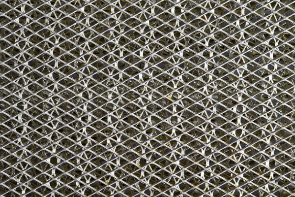 Background Sheet Metal Covered Lines Circular Holes — Stock Photo, Image