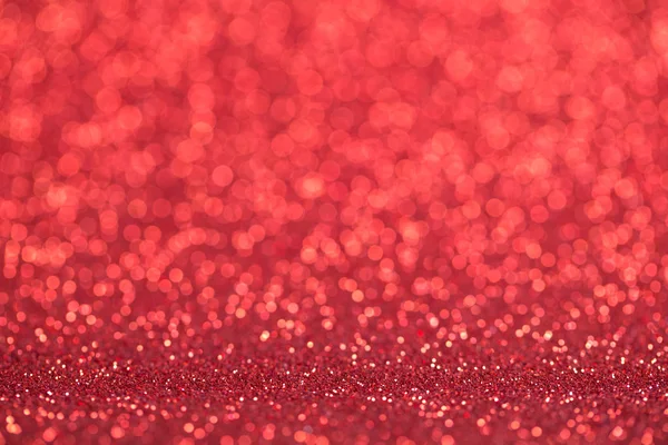 クリスマス背景の赤い休日ボケ味 抽象的な多重光 — ストック写真