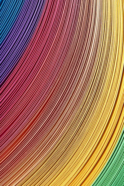抽象彩虹背景与彩色纸 — 图库照片
