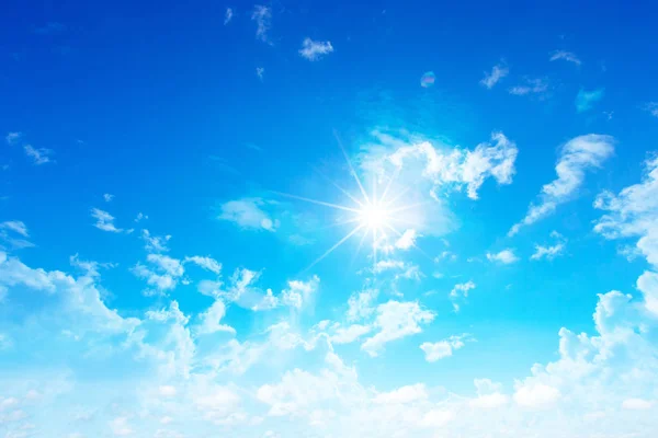 Μπλε Ουρανό Φόντο Μικροσκοπικά Σύννεφα — Φωτογραφία Αρχείου