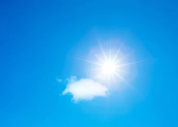 Cielo Soleggiato Sfondo Whith Nuvole — Foto Stock