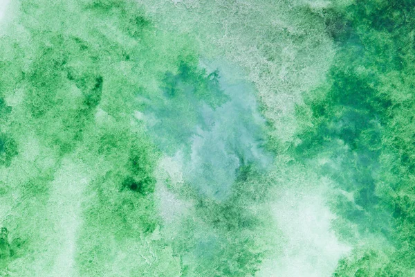 Grüner Aquarell Spritzstrich Hintergrund Durch Zeichnung — Stockfoto