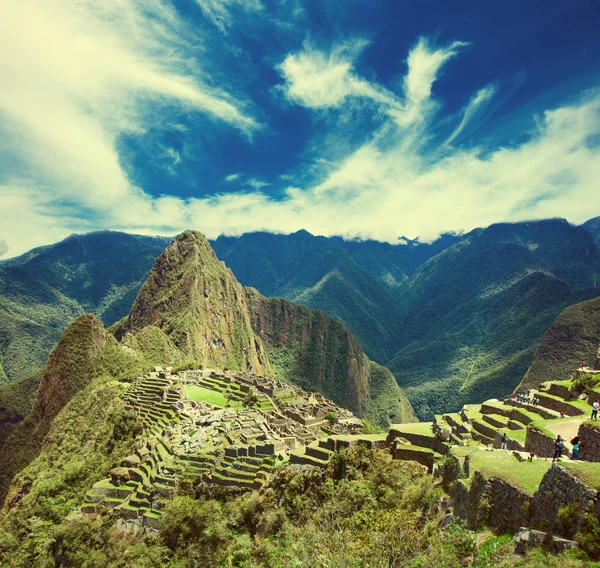 Machu Picchu Patrimonio Humanidad Por Unesco — Foto de Stock