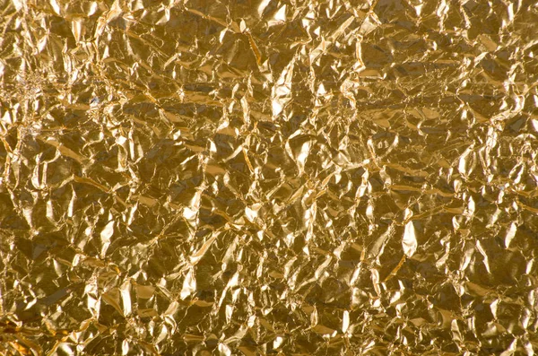 Close Textura Papel Dourado Fundo — Fotografia de Stock