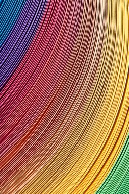 Soyut gökkuşağı arka planını renkli kağıt torba