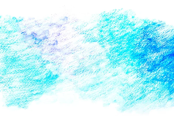 蓝色水彩画水彩画背景 通过绘图 — 图库照片
