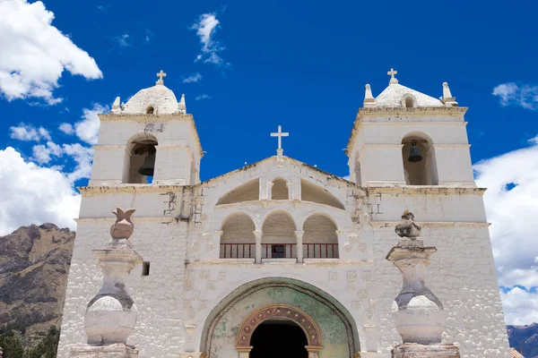 Gereja San Pedro Alcantara Cabanaconde Peru — Stok Foto