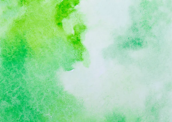 Grüner Aquarell Spritzstrich Hintergrund Durch Zeichnung — Stockfoto