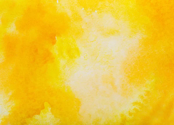 Amarelo Aquarela Respingo Acidente Vascular Cerebral Fundo Por Desenho — Fotografia de Stock