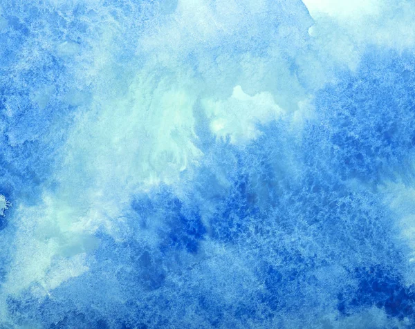 Blue Watercolor Splash Stroke Background Drawing — Stock Photo, Image