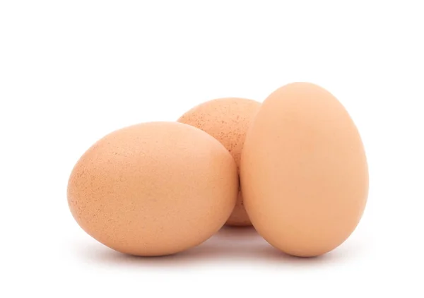 Huevos Aislados Sobre Fondo Blanco — Foto de Stock