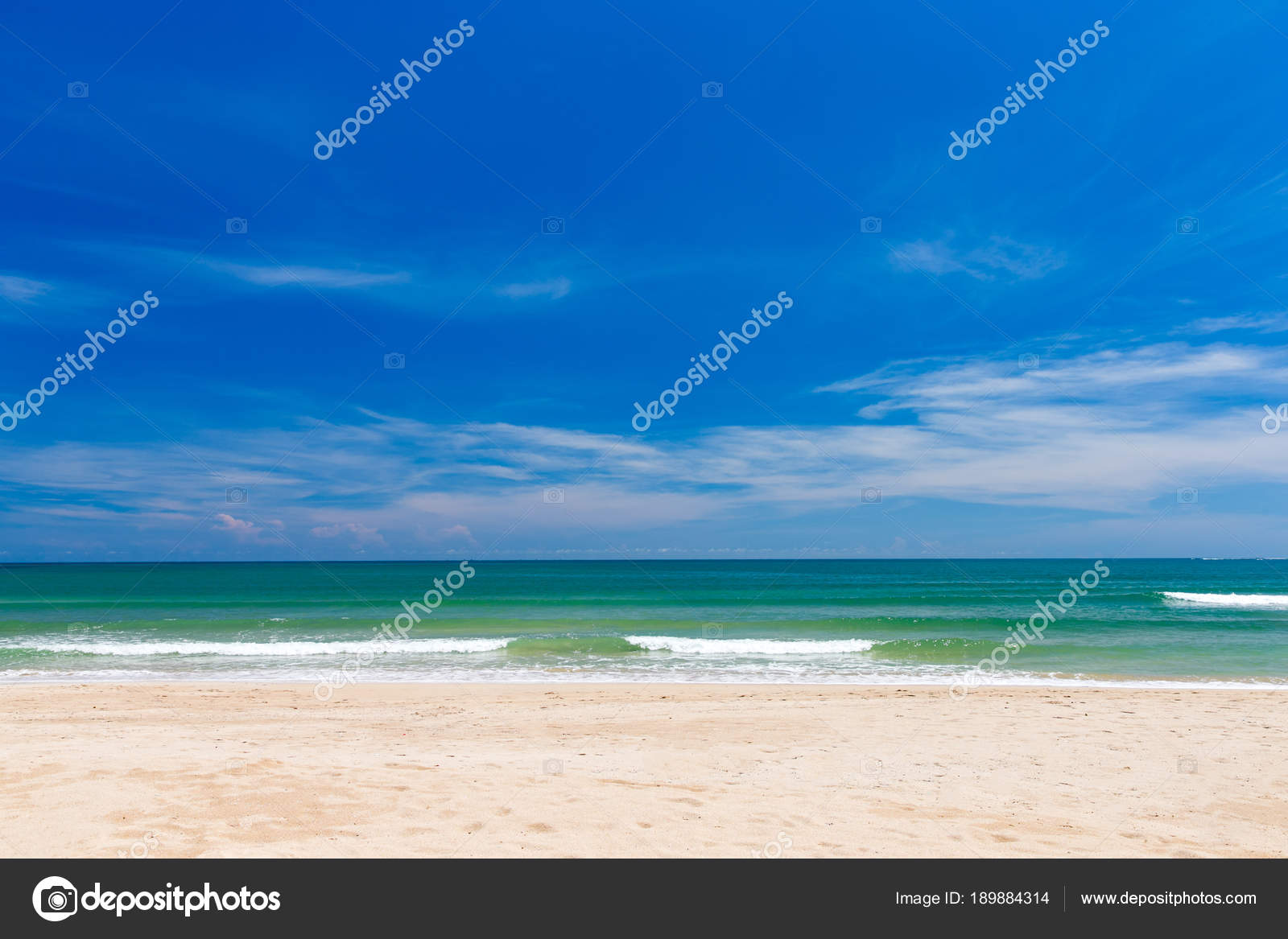 Spiaggia Libera Mare Tropicale Caldo Foto Stock