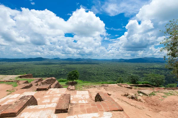 Partial View Sigiriya Lion Rock Fortress — Stock Photo, Image