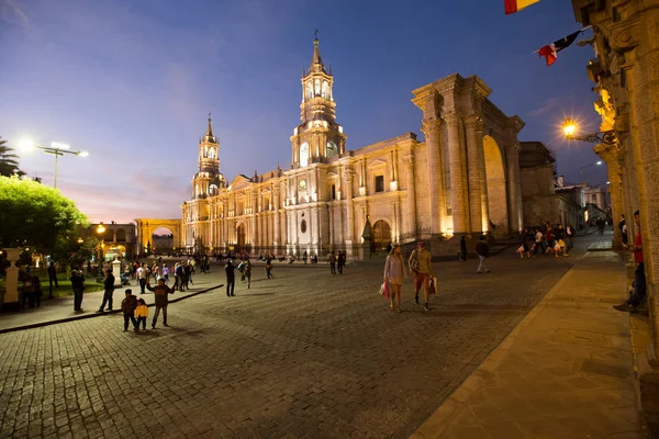 Plaza principal de Arequipa — Foto de Stock