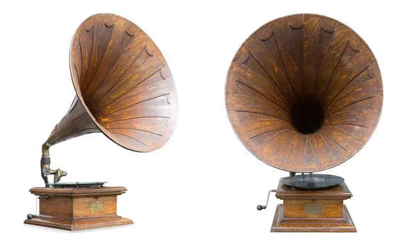 Retro old gramophones — Stock Photo, Image