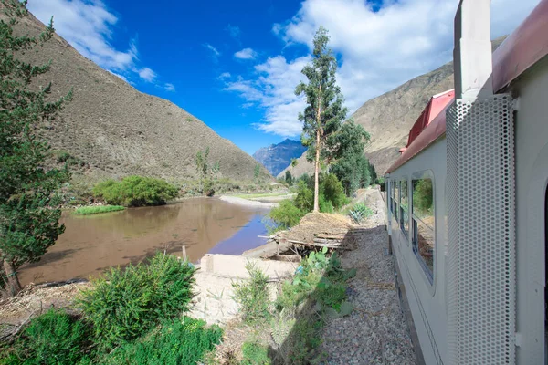 Ferrocarril Perú Desde Cuzco Machu Picchu Perú — Foto de Stock