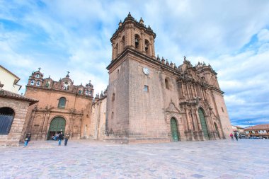 Peru, Cusco - 09 Kasım 2015: Santo Domingo Peru Cathedral