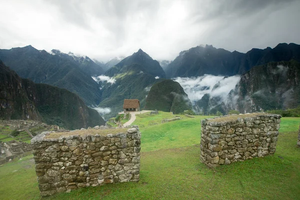 Blick Auf Machu Picchu Ruinen Unesco Weltkulturerbe — Stockfoto