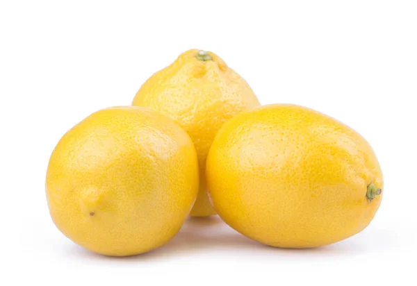 Citroner Isolerade Vit Bakgrund — Stockfoto